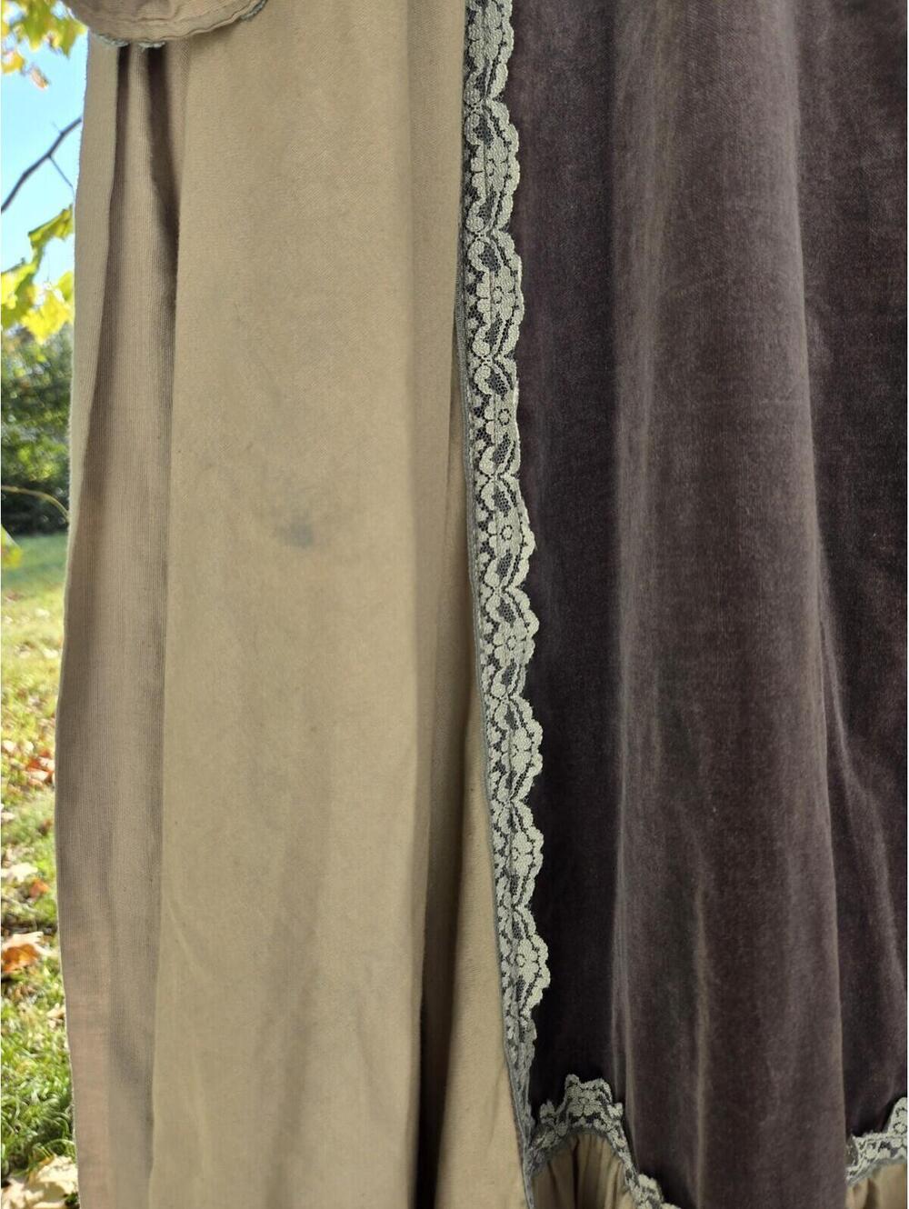 Gunne Sax Vintage Velvet Renaissance Lace Victorian Medieval Dress Womens Size 5 - Picture 11 of 15